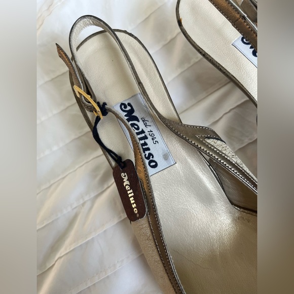 Brand New Italian Swarovski Crystal Slingback Kitten Heels - Picture 10 of 12